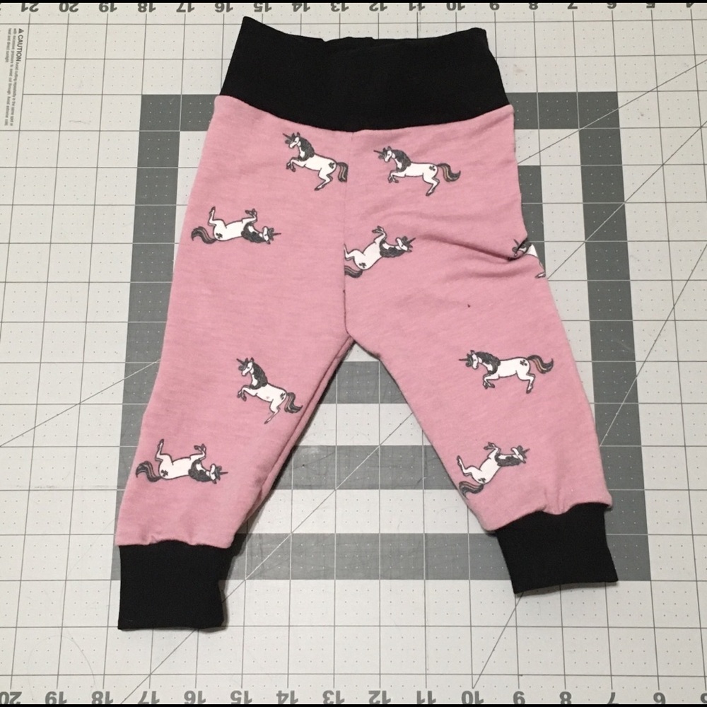 3-6 m Unicorn Joggers, Handmade, New